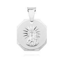 Srebrny medalik Matka Boska Częstochowska