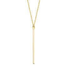 Naszyjnik pozłacany z wiszącą blaszką