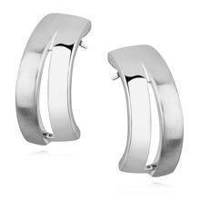 Srebrne kolczyki pr.925 satynowane