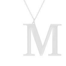 Srebrny naszyjnik pr.925 literka M