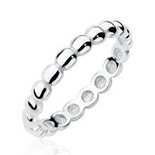 Pierścionek srebrny duże kuleczki