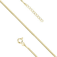 Bransoletka pozłacana delikatna splot kostka wenecka 1,0 mm