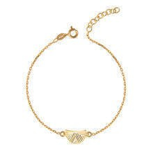 Srebrna bransoletka pr.925 z ażurową zawieszką - pozłacana