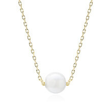 Naszyjnik Nusa pozłacany z perłą