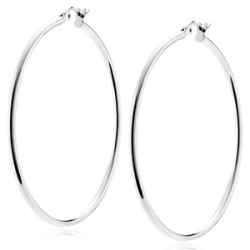 Kolczyki Solara srebrne kółka 50/2 mm