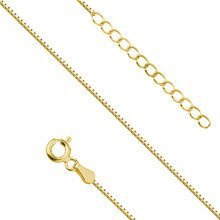 Bransoletka pozłacana na nogę kostka wenecka, diamentowana