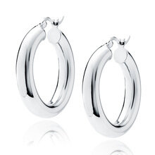 Kolczyki Solara srebrne kółka 30/5 mm