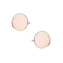 Kolczyki pozłacane różowym złotem kółeczka wkrętki