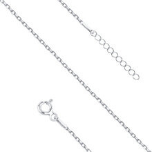 Srebrna bransoletka na nogę pr. 925 ankier diamentowany