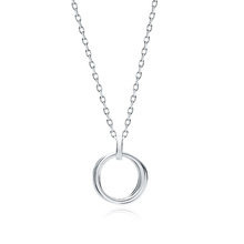 Naszyjnik srebrny kółeczko karma