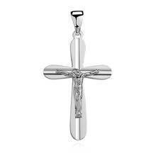 Srebrny (pr.925) krzyżyk diamentowany
