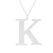 Srebrny naszyjnik pr.925 literka K