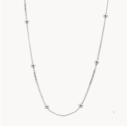 Naszyjnik srebrny choker z kuleczkami