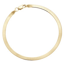 Bransoletka Snake pozłacana taśma 3,3 mm