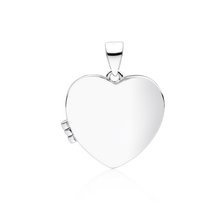 Zawieszka srebrna otwierany sekretnik puzderko gładkie serce
