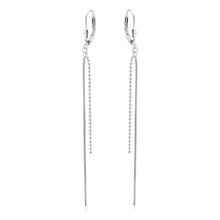 Kolczyki srebrne pr. 925 z łańcuszkami