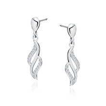 Srebrne kolczyki pr. 925 z białymi cyrkoniami