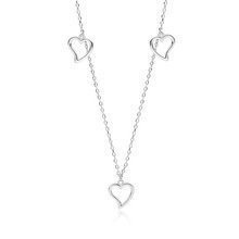 Srebrny naszyjnik pr.925 serca