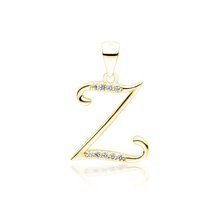 Zawieszka pozłacana ozdobna literka Z