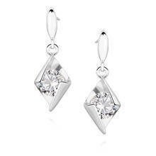 Srebrne kolczyki pr.925 Cyrkonia biała