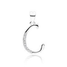 Zawieszka srebrna ozdobna literka C