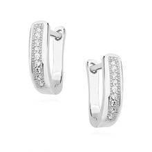 Srebrne kolczyki pr.925 cyrkonia biała