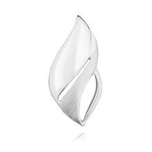 Zawieszka srebrna częściowo satynowana łezka pr.925