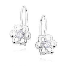 Srebrne kolczyki pr 925 Cyrkonia biała