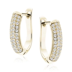 Srebrne pozłacane kolczyki pr.925 cyrkonia biała