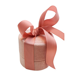 Welurowe pudełko prezentowe różowe