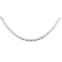 Łańcuszek srebrny rodowany ozdobny snail 1,8mm