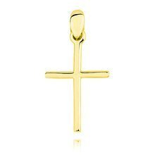 Krzyżyk pozłacany gładki klasyczny
