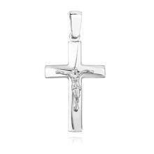 Krzyż srebrny z wizerunkiem Jezusa pr.925