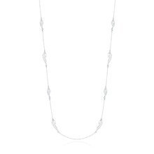 Naszyjnik srebrny długi ze skrzydełkami