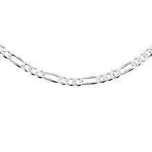 Łańcuszek figaro diamentowany płaski 5,6 mm