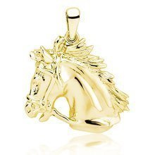 Srebrna pozłacana zawieszka pr.925 koń / konik