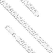 Bransoletka pancerka diamentowana płaska 7,5 mm