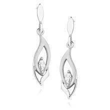 Srebrne kolczyki pr.925 Cyrkonia biała