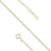 Bransoletka pozłacana delikatna splot kostka wenecka 0,8 mm