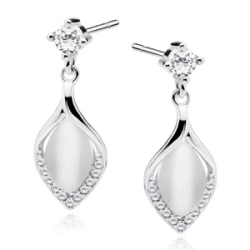 Kolczyki srebrne z uleksytem