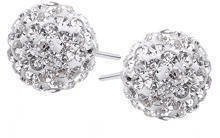 Kolczyki kulki 10mm białe