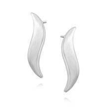 Srebrne kolczyki pr.925 satynowane