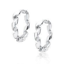 Kolczyki srebrne zakręcane zawijane kółka