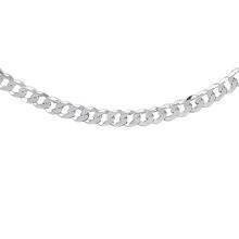 Bransoletka pancerka rodowana diamentowana płaska 5,1 mm