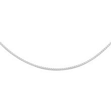 Łańcuszek ozdobny srebrny rodowany pr. 925 kostka wenecka, diamentowana