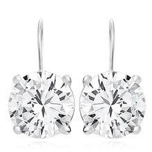 Srebrne kolczyki pr.925 Cyrkonia okrągła średnica 12mm