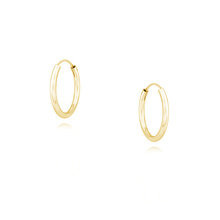 Kolczyki pozłacane małe kółka 12 mm