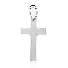 Srebrny krzyż (pr.925) krzyżyk prosty satynowany