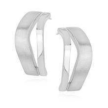 Srebrne kolczyki pr.925 satynowane