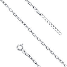 Srebrna bransoletka na nogę pr. 925 ankier diamentowany